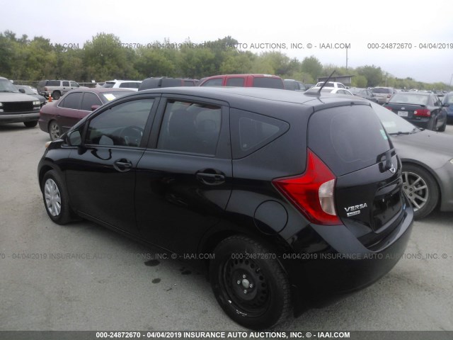 3N1CE2CP1EL378571 - 2014 NISSAN VERSA NOTE S/S PLUS/SV/SL BLACK photo 3