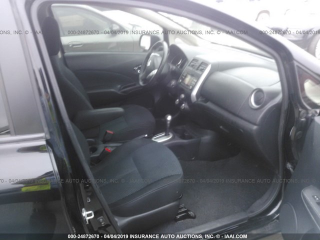 3N1CE2CP1EL378571 - 2014 NISSAN VERSA NOTE S/S PLUS/SV/SL BLACK photo 5