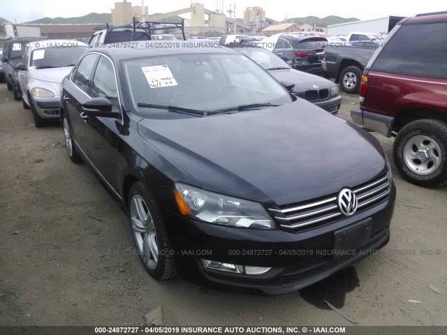 1VWBN7A31EC041252 - 2014 VOLKSWAGEN PASSAT SE BLACK photo 1