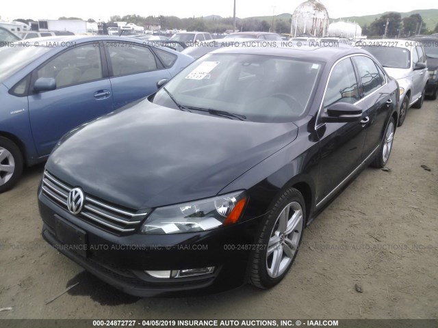 1VWBN7A31EC041252 - 2014 VOLKSWAGEN PASSAT SE BLACK photo 2