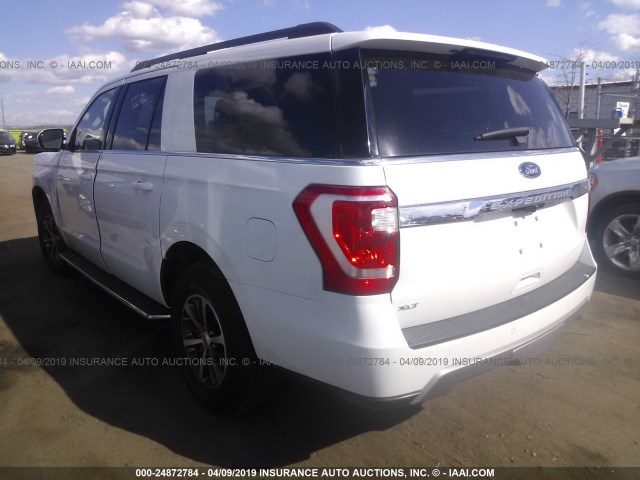 1FMJK1JT2JEA11935 - 2018 FORD EXPEDITION MAX XLT WHITE photo 3