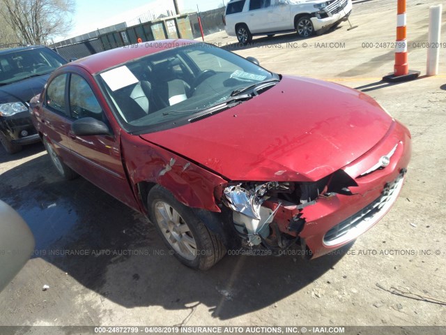 1C3AL56R33N555986 - 2003 CHRYSLER SEBRING LXI RED photo 1