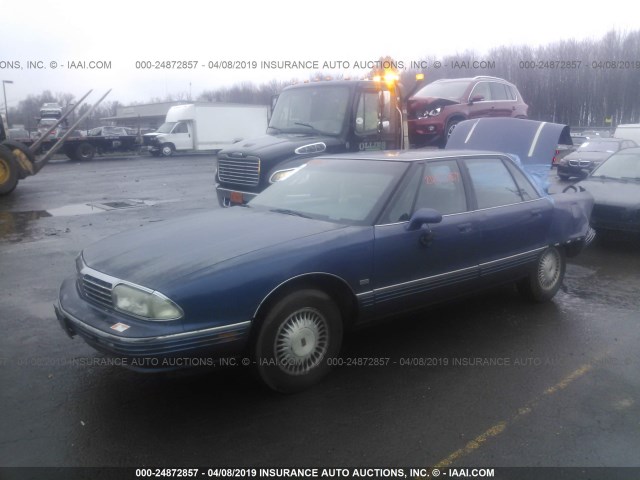 1G3CX52L1R4305638 - 1994 OLDSMOBILE 98 REGENCY BLUE photo 2