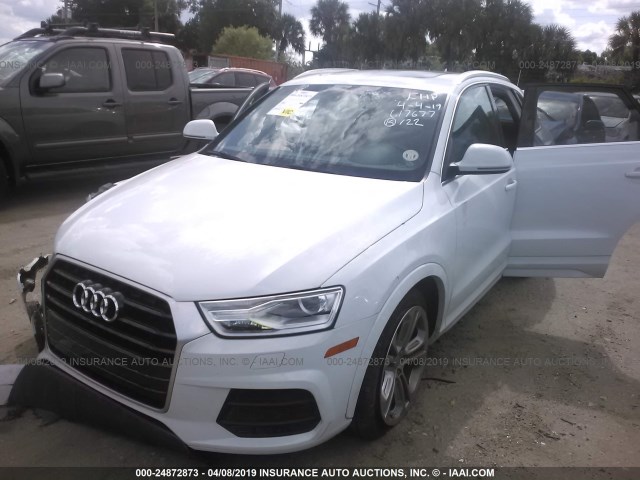 WA1BFCFSXGR011914 - 2016 AUDI Q3 PREMIUM PLUS WHITE photo 2