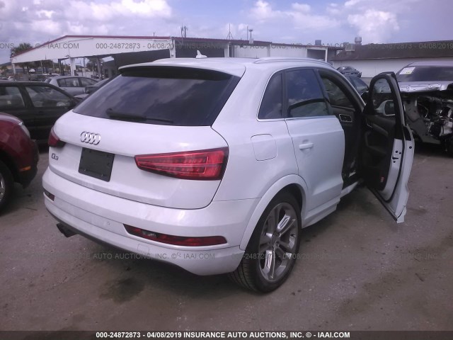 WA1BFCFSXGR011914 - 2016 AUDI Q3 PREMIUM PLUS WHITE photo 4