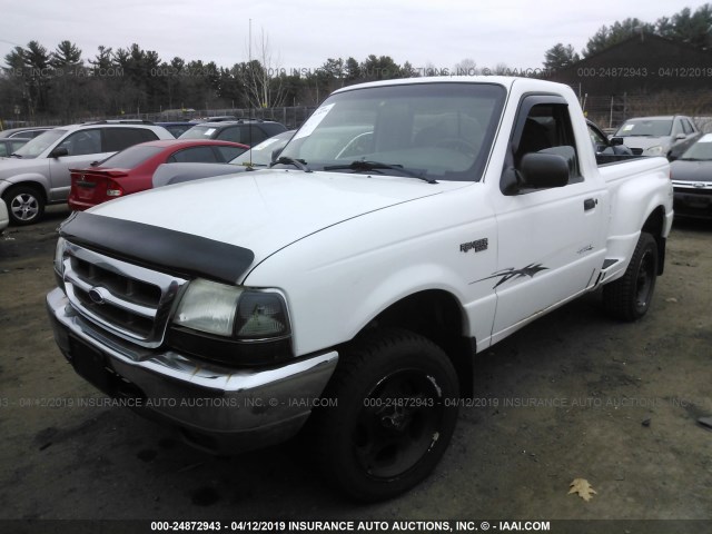 1FTYR11V5XTA63869 - 1999 FORD RANGER WHITE photo 2