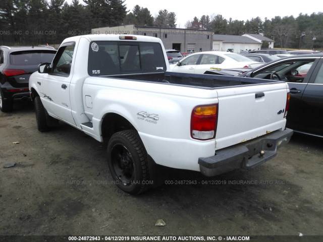 1FTYR11V5XTA63869 - 1999 FORD RANGER WHITE photo 3