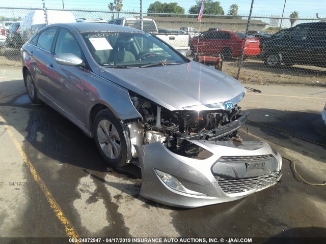 KMHEC4A47DA088398 - 2013 HYUNDAI SONATA HYBRID GRAY photo 1