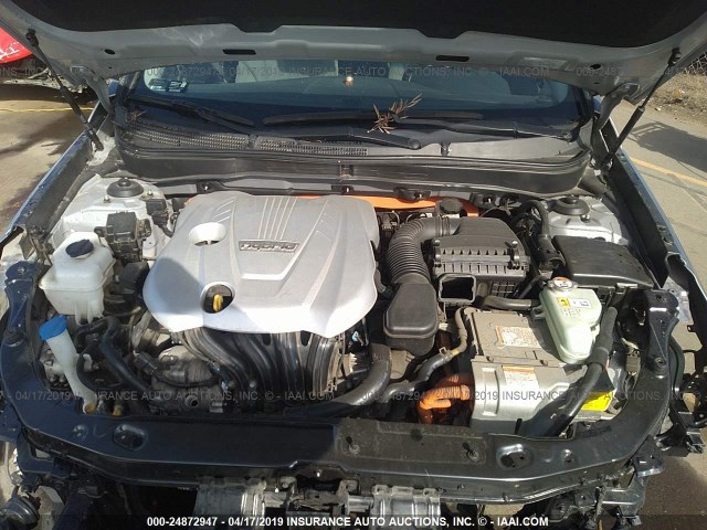 KMHEC4A47DA088398 - 2013 HYUNDAI SONATA HYBRID GRAY photo 10