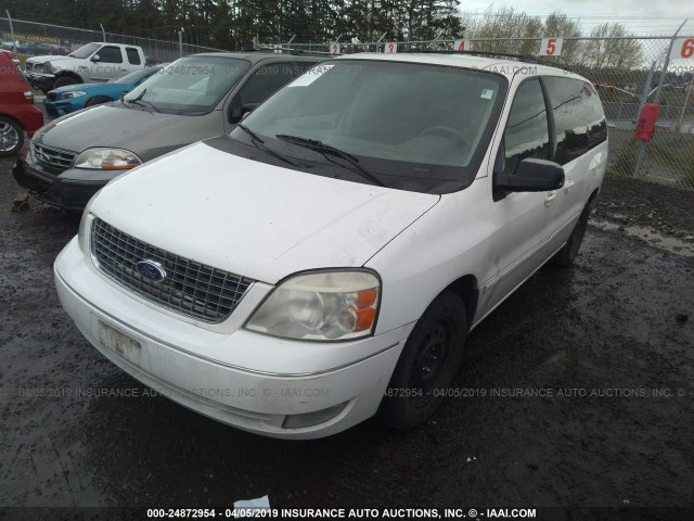 2FMZA52227BA15961 - 2007 FORD FREESTAR SEL WHITE photo 2