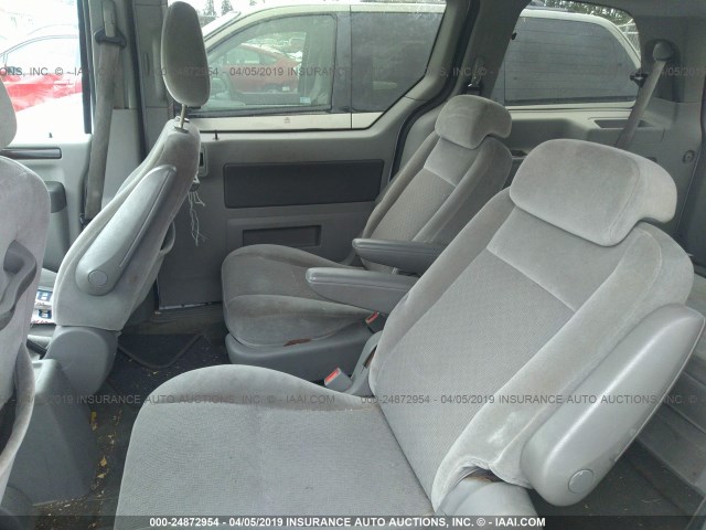 2FMZA52227BA15961 - 2007 FORD FREESTAR SEL WHITE photo 8