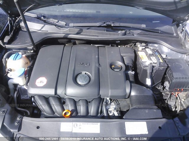 WVWDA7AJ6CW033018 - 2012 VOLKSWAGEN GOLF 黑色 照片 10