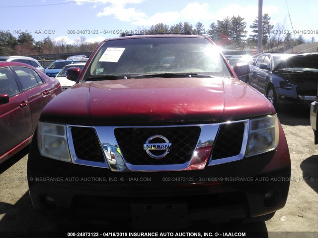 5N1AR18W05C701115 - 2005 NISSAN PATHFINDER LE/SE/XE RED photo 6