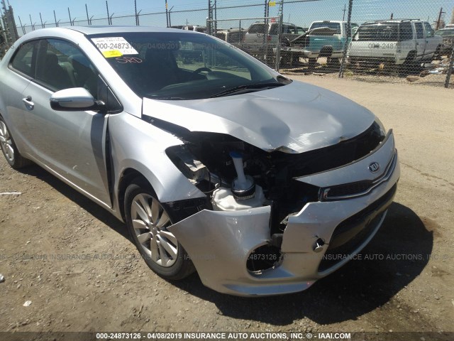 KNAFX6A87F5299329 - 2015 KIA FORTE EX SILVER photo 6