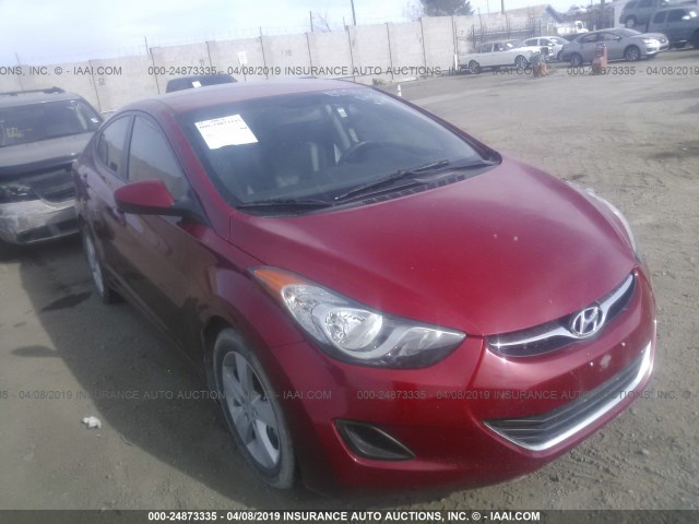 KMHDH4AE7DU967744 - 2013 HYUNDAI ELANTRA GLS/LIMITED RED photo 1