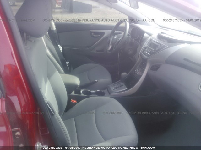 KMHDH4AE7DU967744 - 2013 HYUNDAI ELANTRA GLS/LIMITED RED photo 5