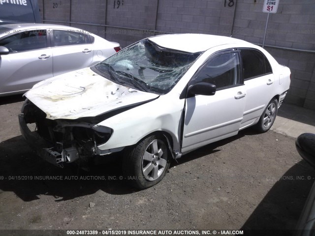 1NXBR32E43Z162330 - 2003 TOYOTA COROLLA CE/LE/S WHITE photo 2