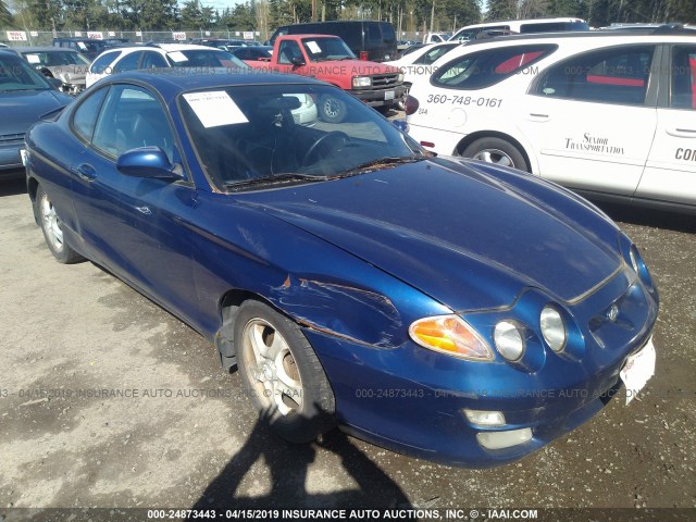 KMHJG35FXYU196026 - 2000 HYUNDAI TIBURON BLUE photo 1