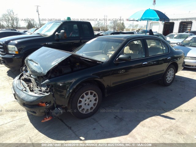 JN1CA21D7WT600211 - 1998 NISSAN MAXIMA GLE/GXE/SE GREEN photo 2