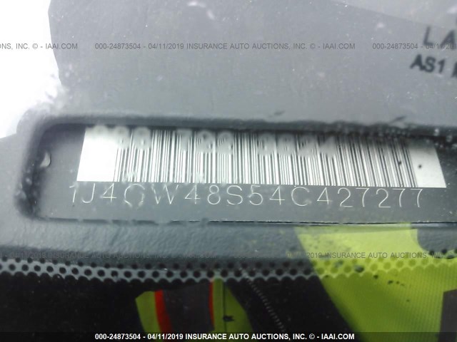 1J4GW48S54C427277 - 2004 JEEP GRAND CHEROKEE LAREDO/COLUMBIA/FREEDOM 蓝色 照片 9