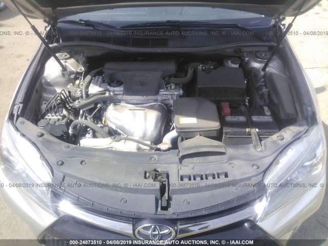 4T1BF1FK3GU203520 - 2016 TOYOTA CAMRY LE/XLE/SE/XSE 香槟色 照片 10