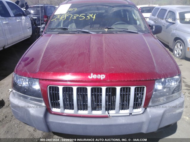 1J4GW48N34C374573 - 2004 JEEP GRAND CHEROKEE LAREDO/COLUMBIA/FREEDOM 红色 照片 6