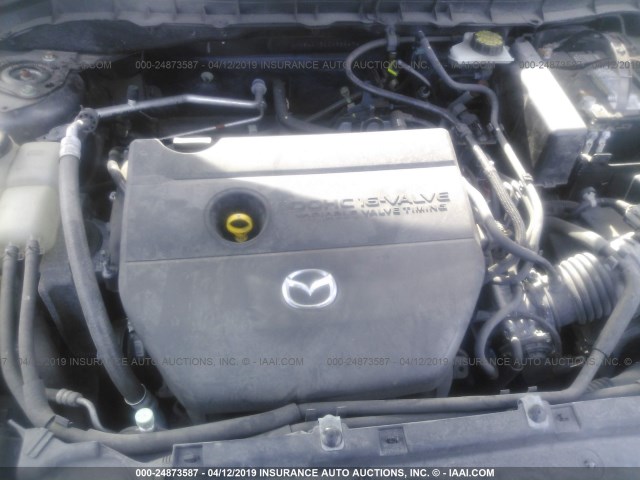 JM1BL1V51C1586474 - 2012 MAZDA 3 S GRAY photo 10