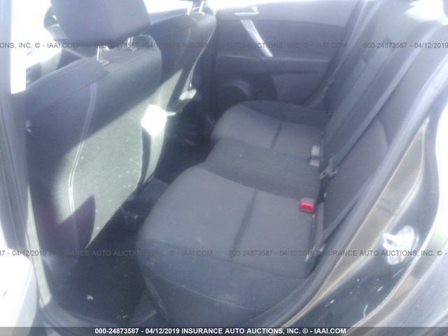 JM1BL1V51C1586474 - 2012 MAZDA 3 S GRAY photo 8