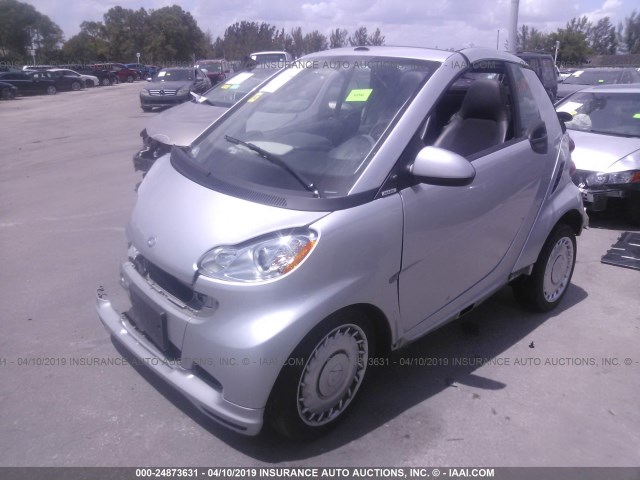 WMEEK31X29K277751 - 2009 SMART FORTWO PASSION SILVER photo 2