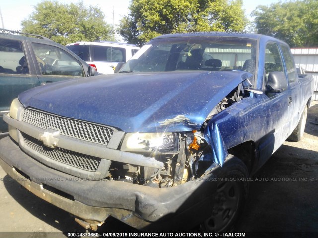 2GCEC19X131333528 - 2003 CHEVROLET SILVERADO C1500 BLUE photo 2