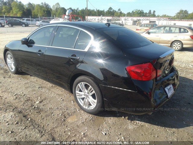 JN1CV6AR1CM972768 - 2012 INFINITI G37 BLACK photo 3