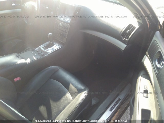 JN1CV6AR1CM972768 - 2012 INFINITI G37 BLACK photo 5