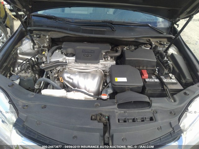 4T4BF1FK5GR567900 - 2016 TOYOTA CAMRY LE/XLE/SE/XSE GRAY photo 10