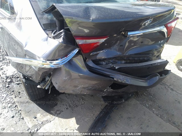 4T4BF1FK5GR567900 - 2016 TOYOTA CAMRY LE/XLE/SE/XSE GRAY photo 6