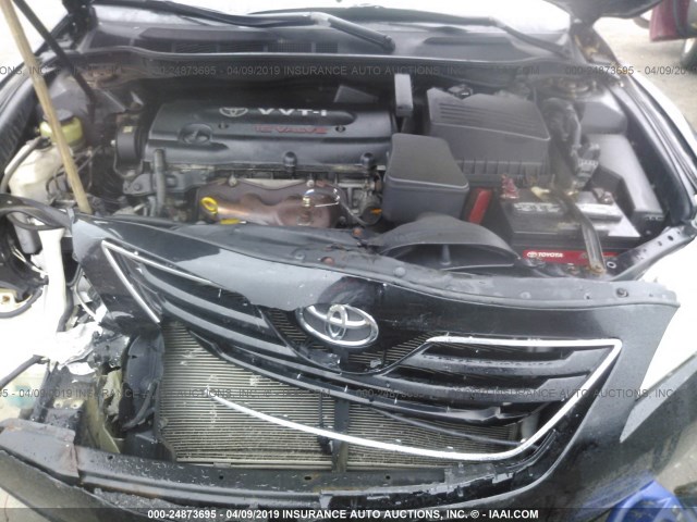 4T4BE46K19R059382 - 2009 TOYOTA CAMRY SE/LE/XLE BLACK photo 10