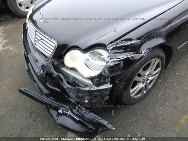 WDBRF84J54F530067 - 2004 MERCEDES-BENZ C 320 4MATIC BLACK photo 6