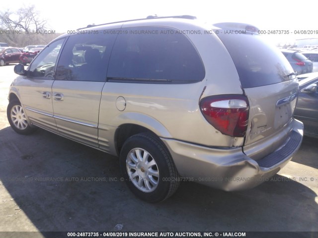 2C4GP54L82R784979 - 2002 CHRYSLER TOWN & COUNTRY LXI GOLD photo 3