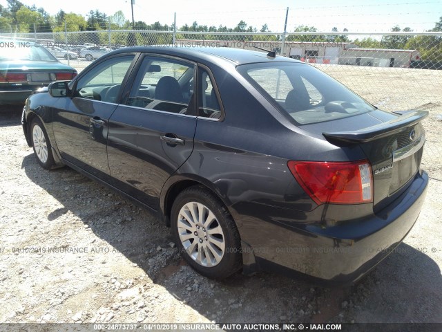 JF1GE61638H501442 - 2008 SUBARU IMPREZA 2.5I GRAY photo 3