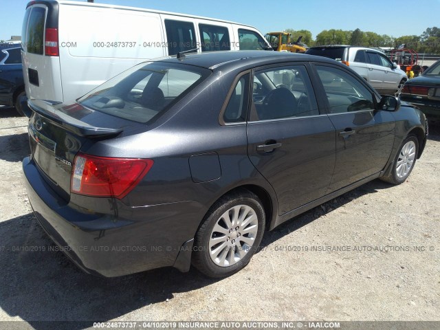 JF1GE61638H501442 - 2008 SUBARU IMPREZA 2.5I GRAY photo 4