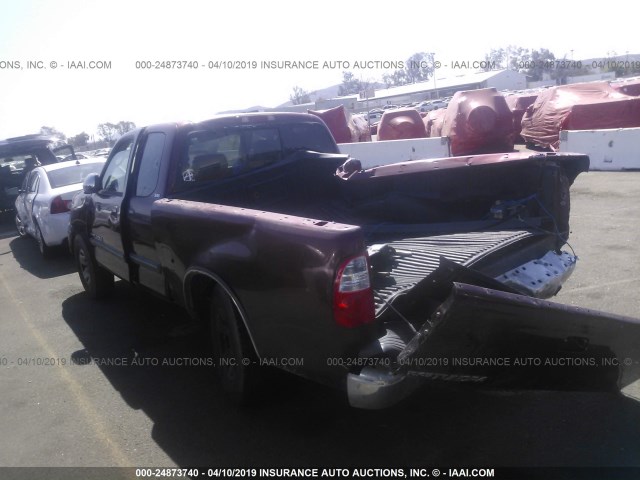 5TBRU34126S477642 - 2006 TOYOTA TUNDRA ACCESS CAB SR5 RED photo 3