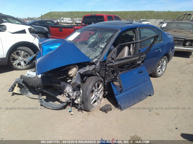1G8AL52F63Z189810 - 2003 SATURN ION LEVEL 3 BLUE photo 2