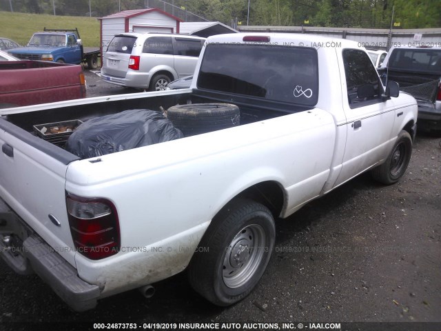 1FTYR10U41TA81537 - 2001 FORD RANGER WHITE photo 4