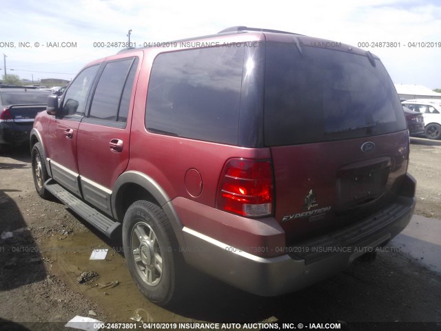 1FMRU17L33LA17262 - 2003 FORD EXPEDITION EDDIE BAUER RED photo 3