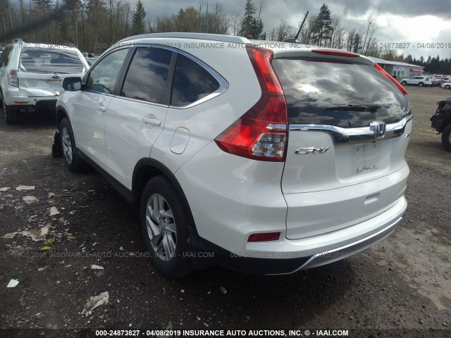 5J6RM4H71GL061221 - 2016 HONDA CR-V EXL WHITE photo 3