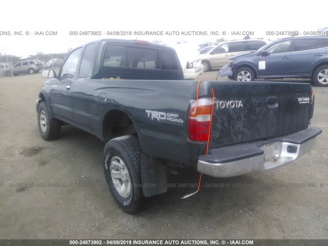 4TASN92N9XZ535997 - 1999 TOYOTA TACOMA XTRACAB PRERUNNER მწვანე ფოტო 3