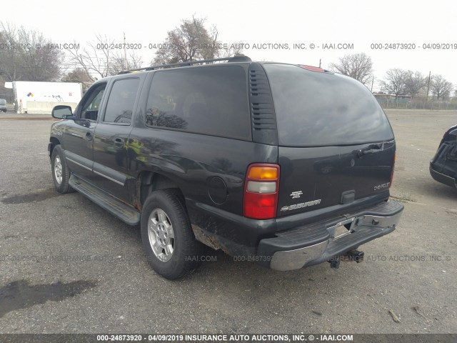 1GNFK16Z83J262936 - 2003 CHEVROLET SUBURBAN BLACK photo 3