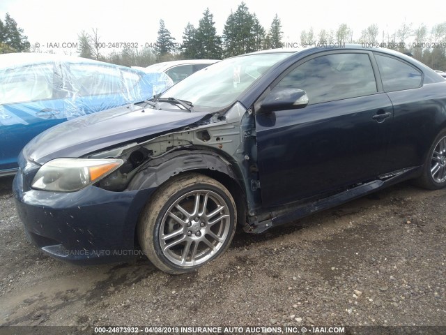 JTKDE177460088564 - 2006 TOYOTA SCION TC მუქი ლურჯი ფოტო 6