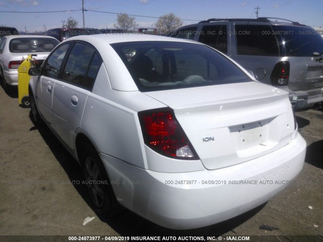 1G8AJ55F37Z127742 - 2007 SATURN ION LEVEL 2 WHITE photo 3