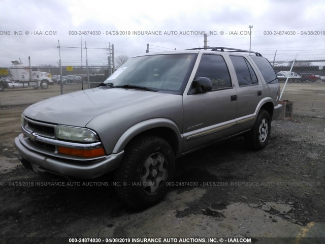 1GNDT13X23K134872 - 2003 CHEVROLET BLAZER TAN photo 2