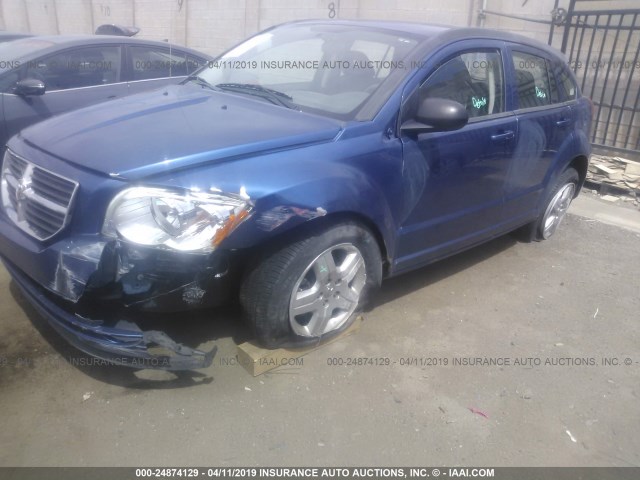 1B3HB48A69D180688 - 2009 DODGE CALIBER SXT BLUE photo 6